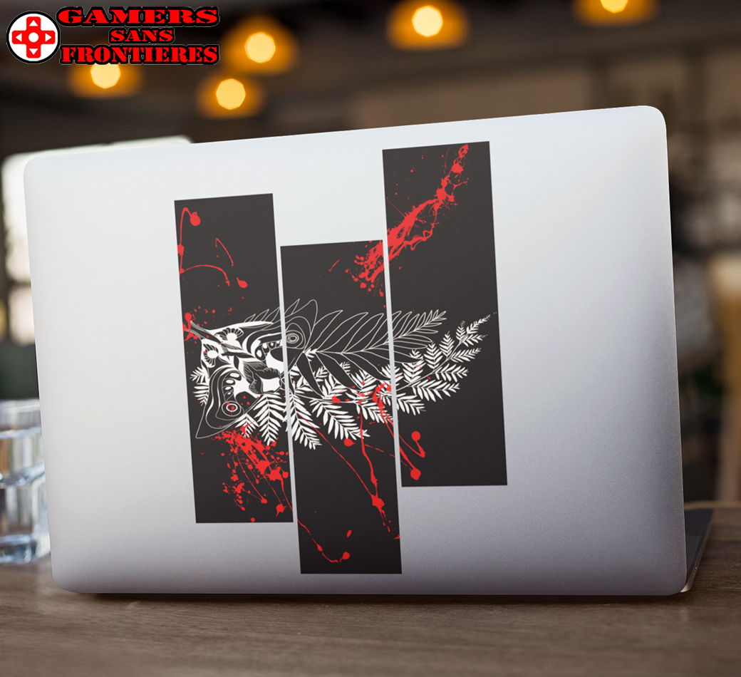 Transparent Outdoor Sticker - Moth Tattoo
