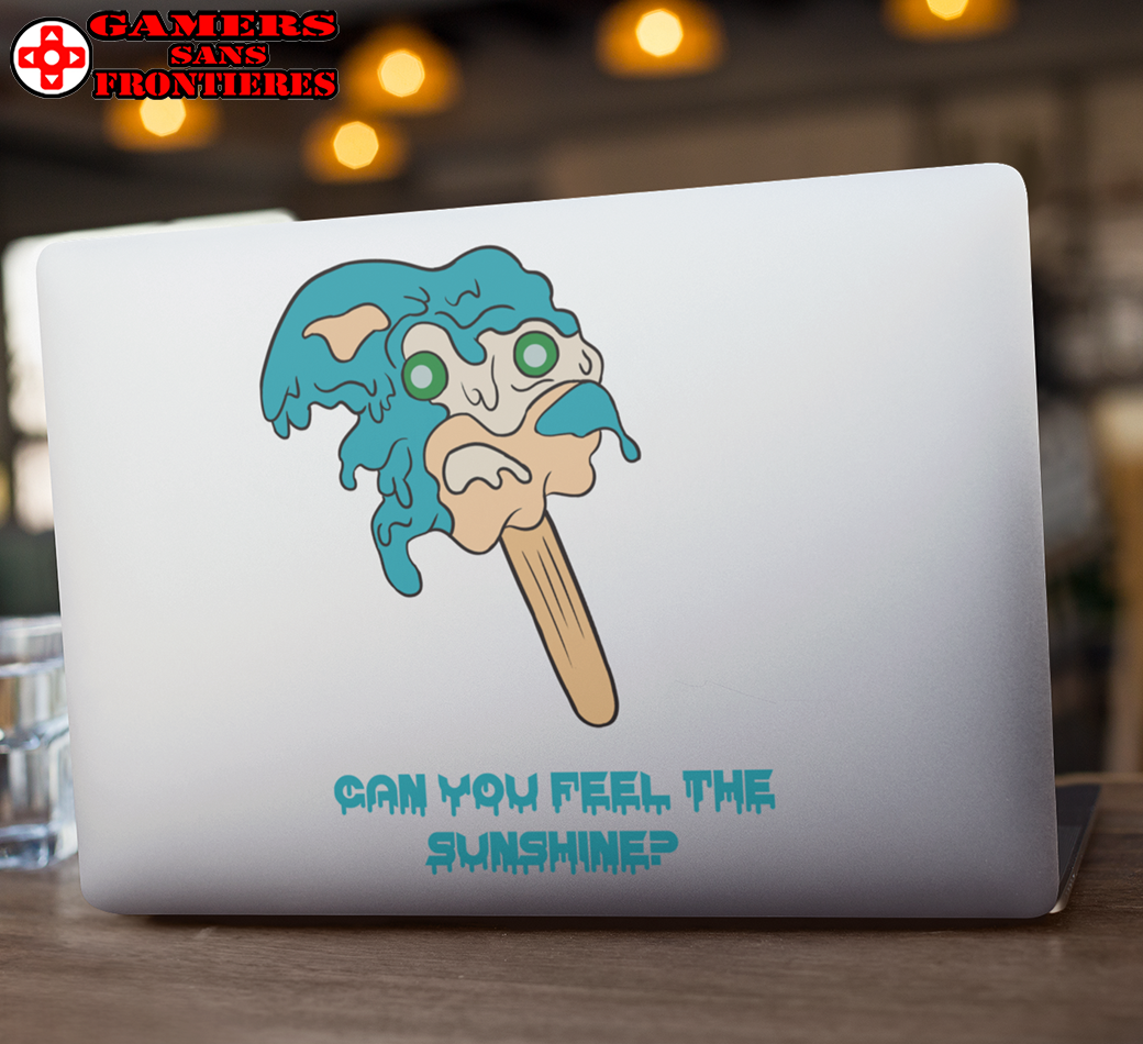 Transparent Outdoor Stickers - Melting Sonic