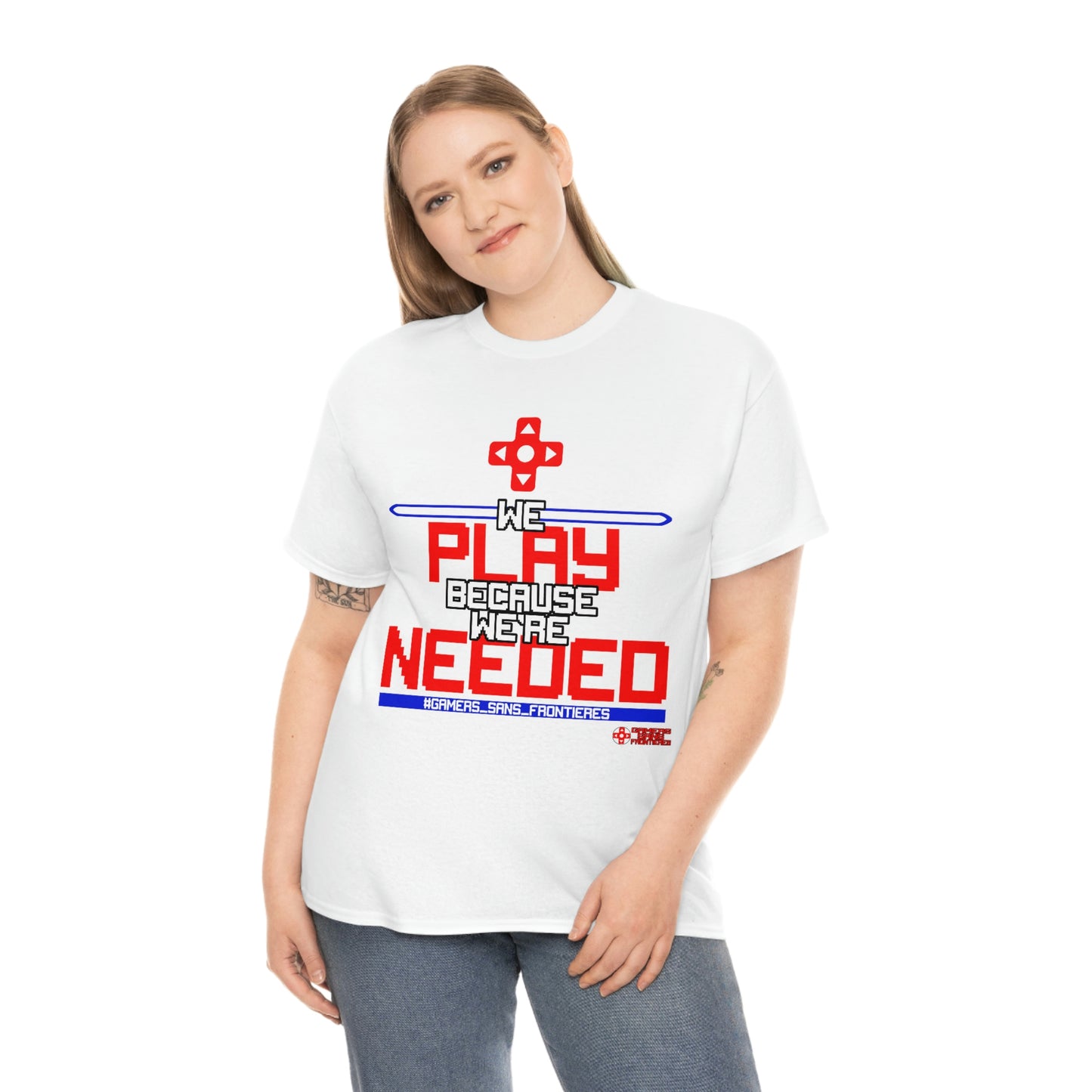 We Play Because We're Needed 2.0 Unisex Tee