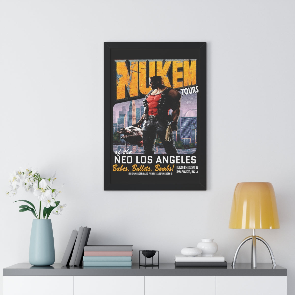 Framed Poster -  Nukem Tours