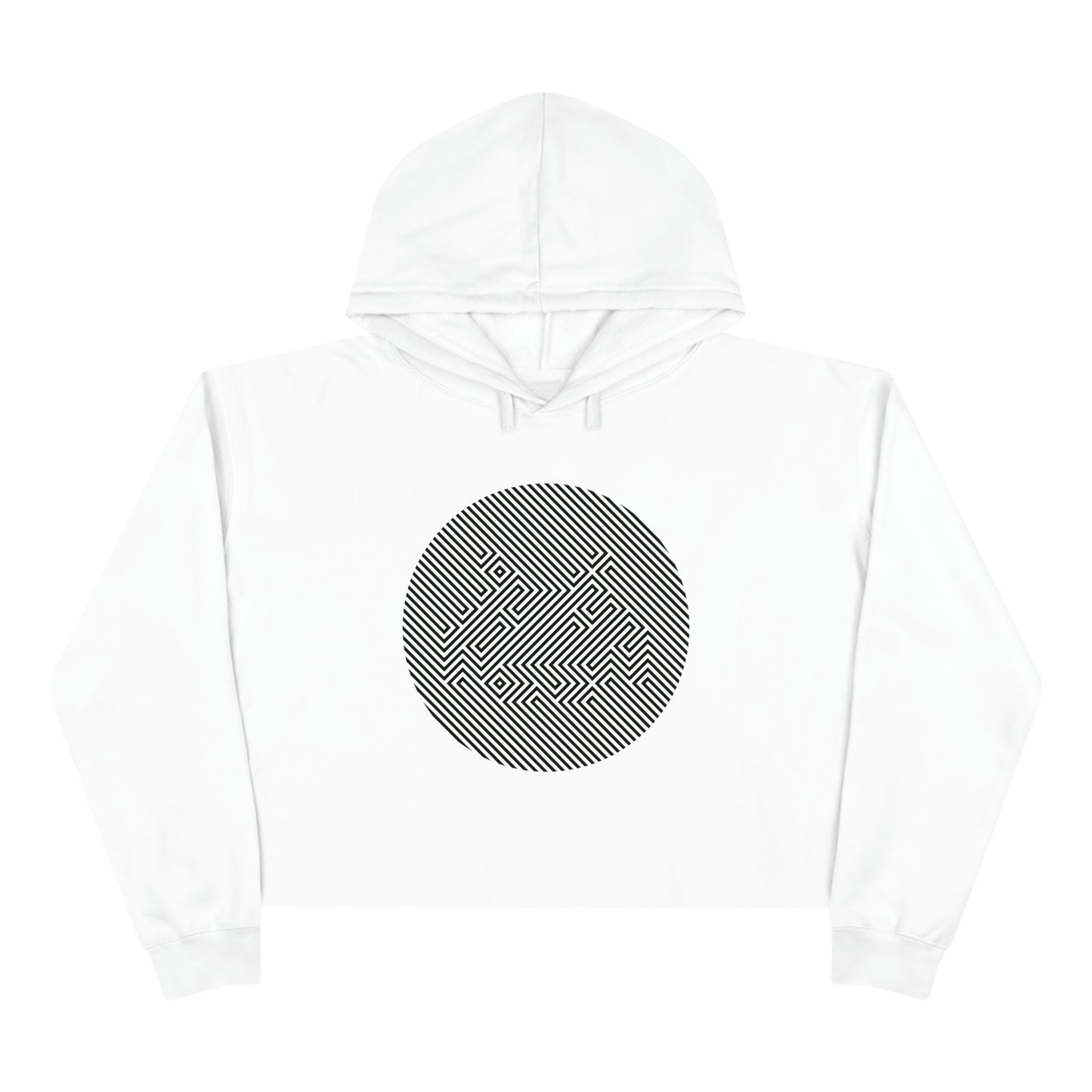 Women's Crop Hoodie - Invader Stealth