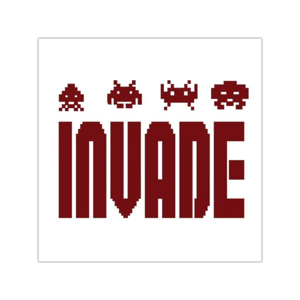 Space Invaders Vinyl Sticker Gaming Merch
