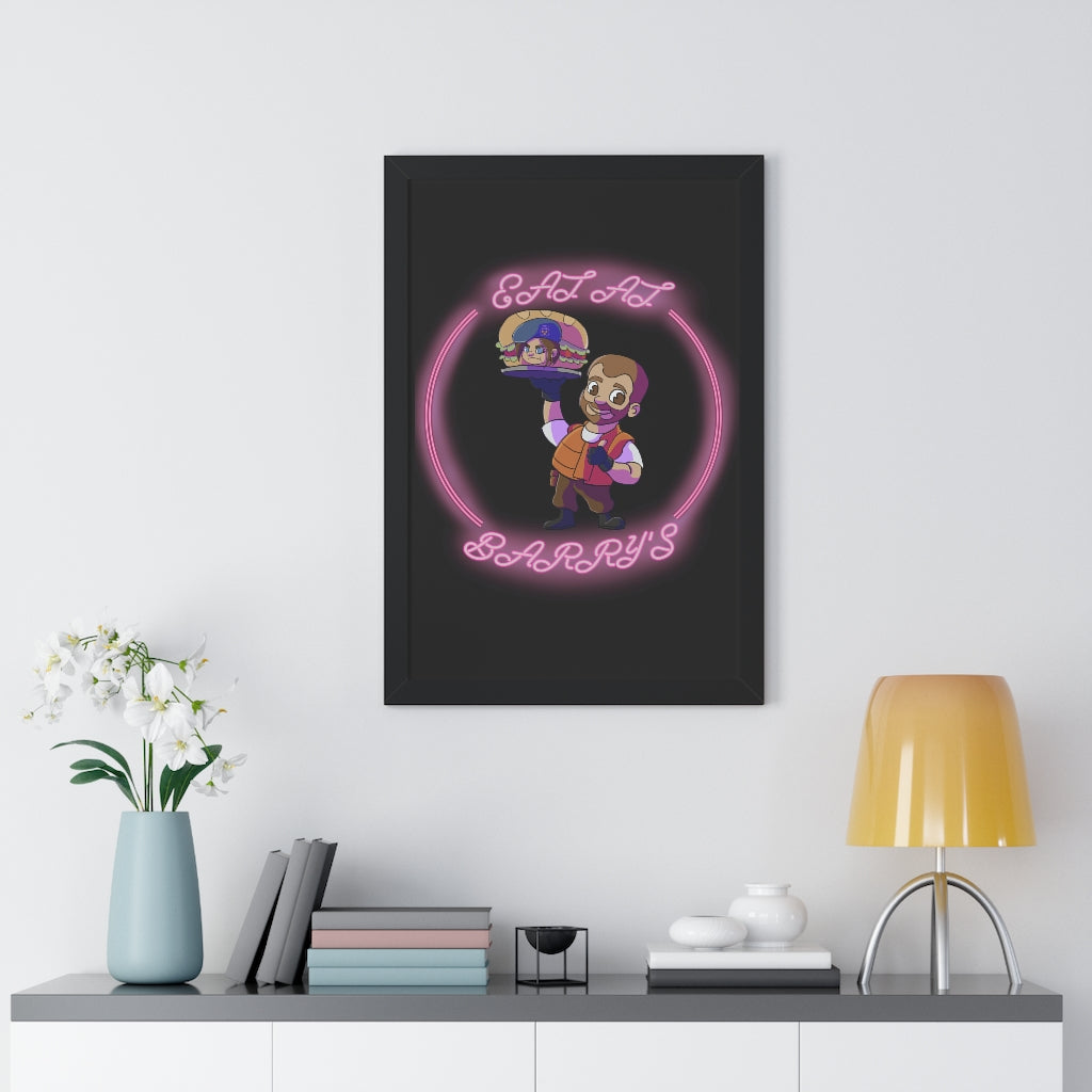 Framed Poster - Eat at Barry's