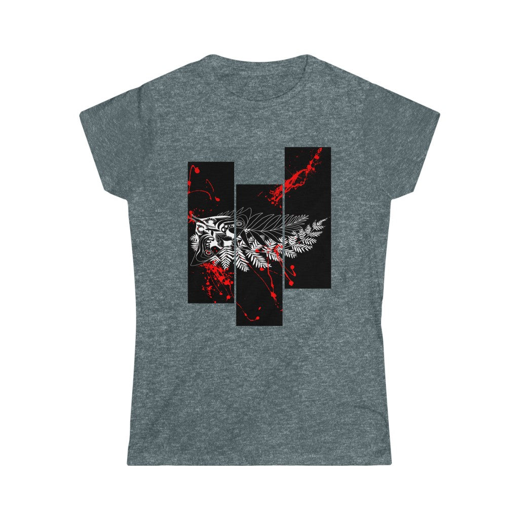 Women's Tee - Moth Tattoo White
