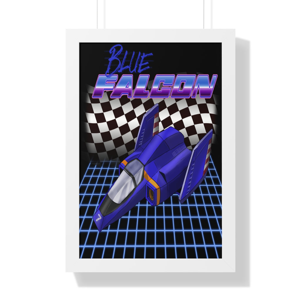 Framed Poster - Blue Falcon