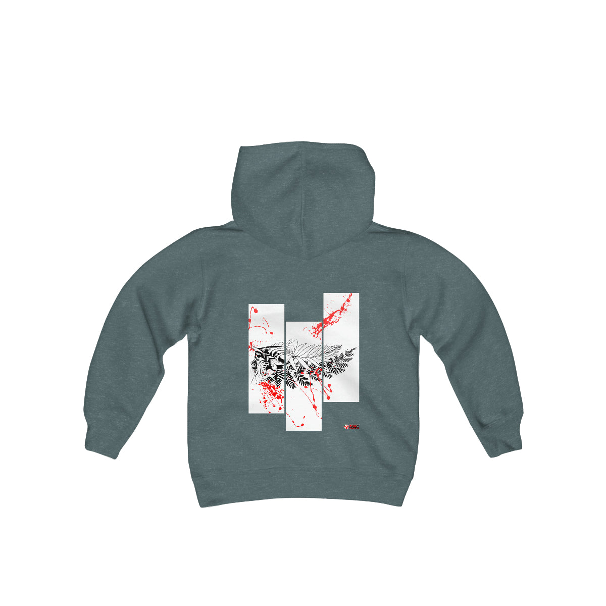 Moth Tattoo Black Kids Hoodie
