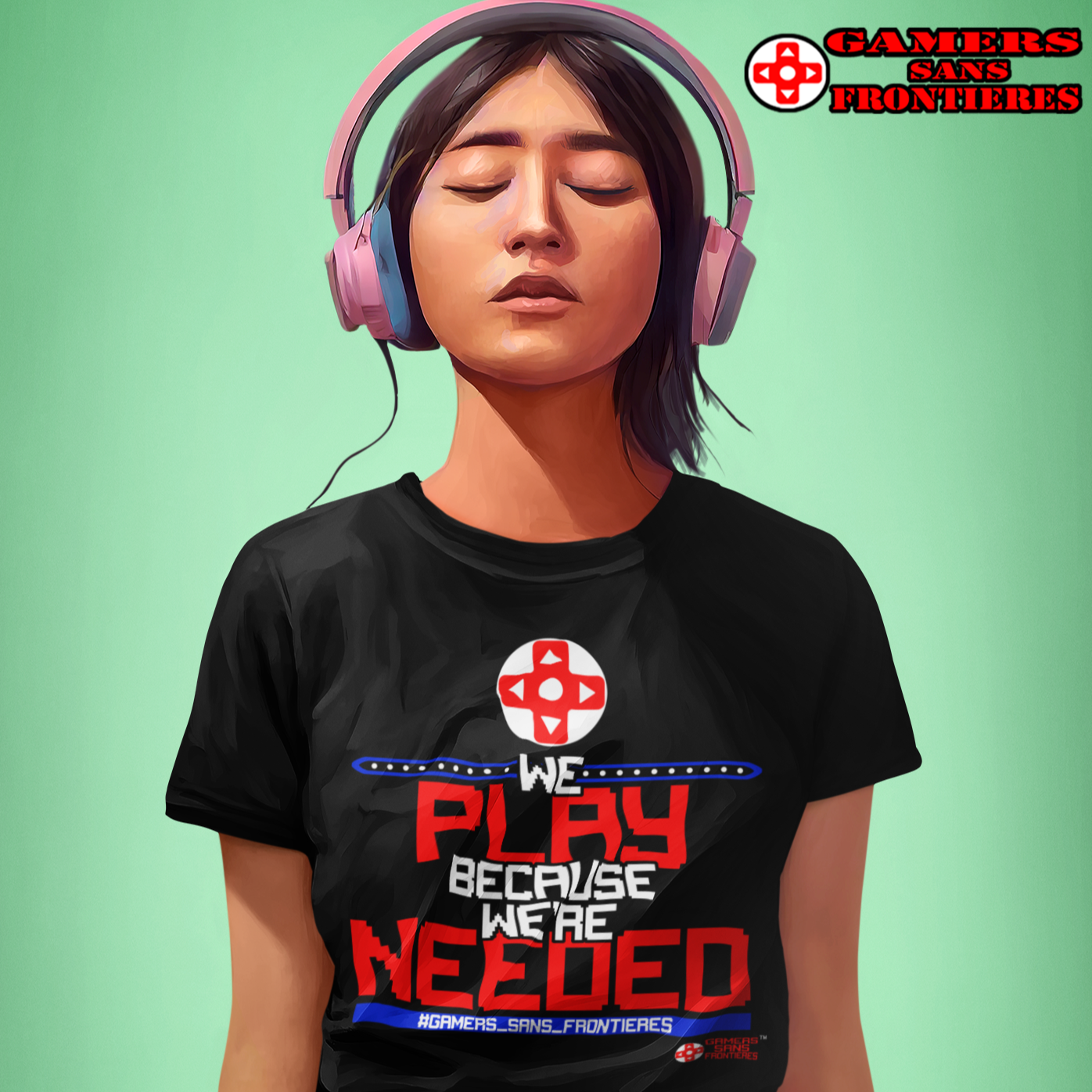 We Play Because We're Needed 2.0 Unisex Tee