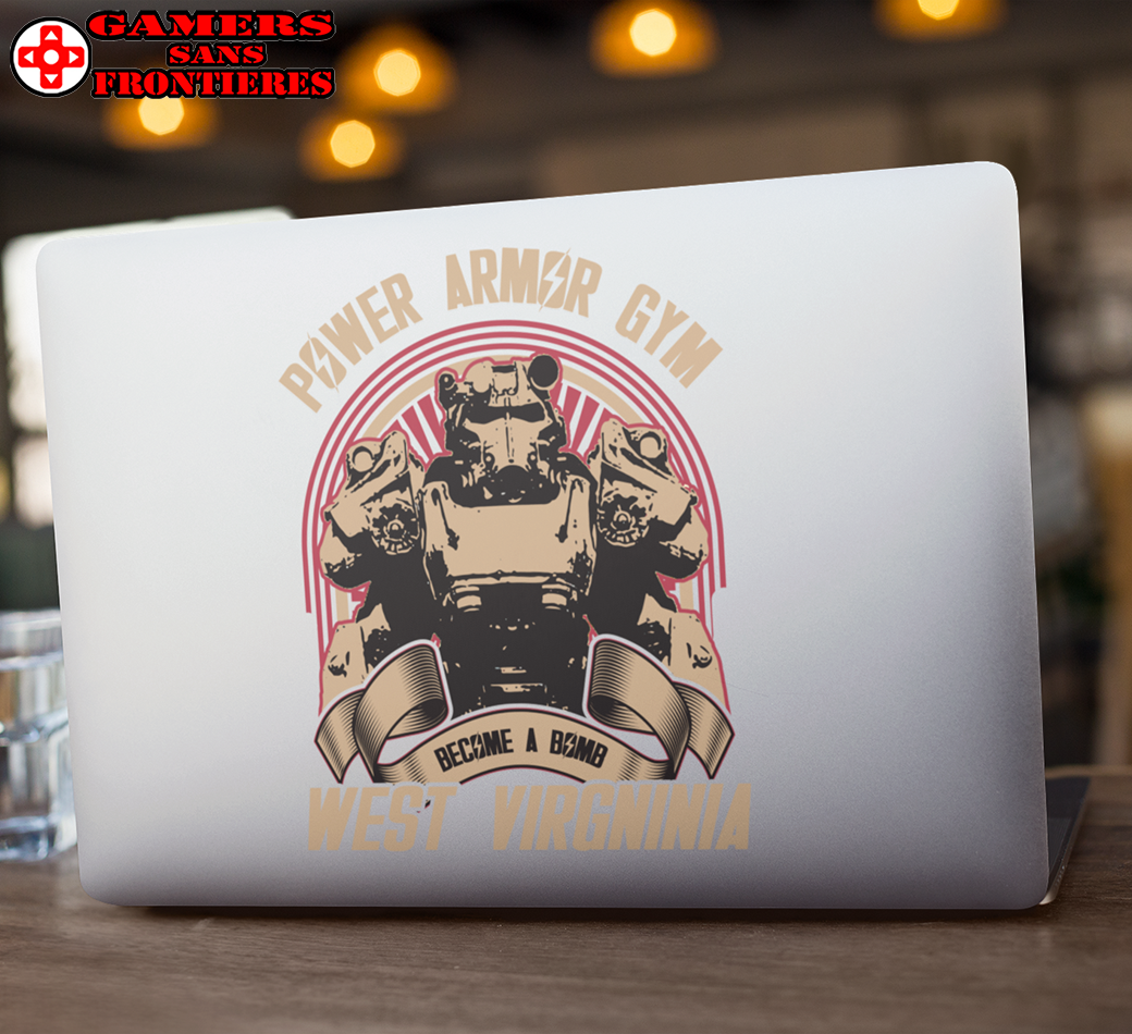 Transparent Outdoor Sticker - Power Armor