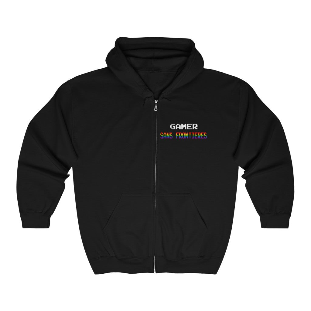 Gamers Sans Frontieres Zip Hoodie - LGTB+GSF