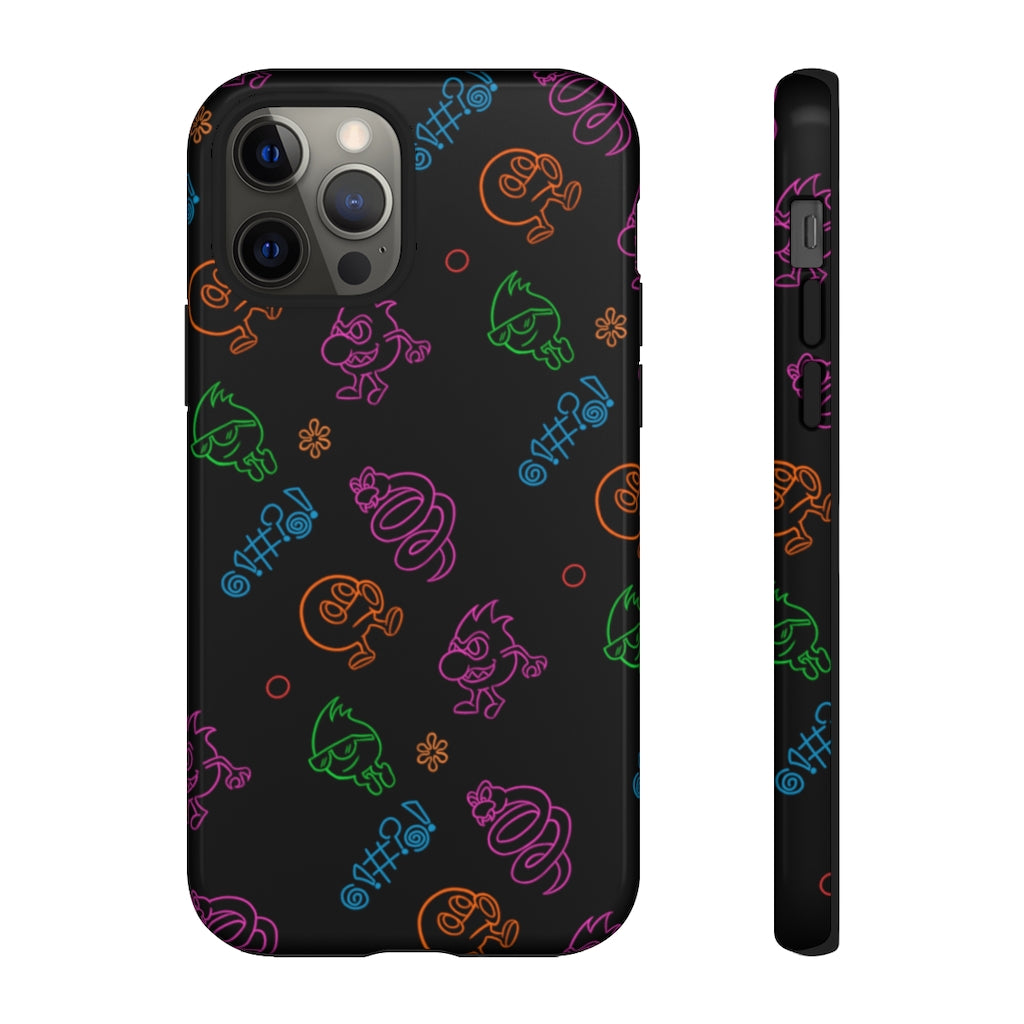 Tough Case - Neon Q-Bert Pattern