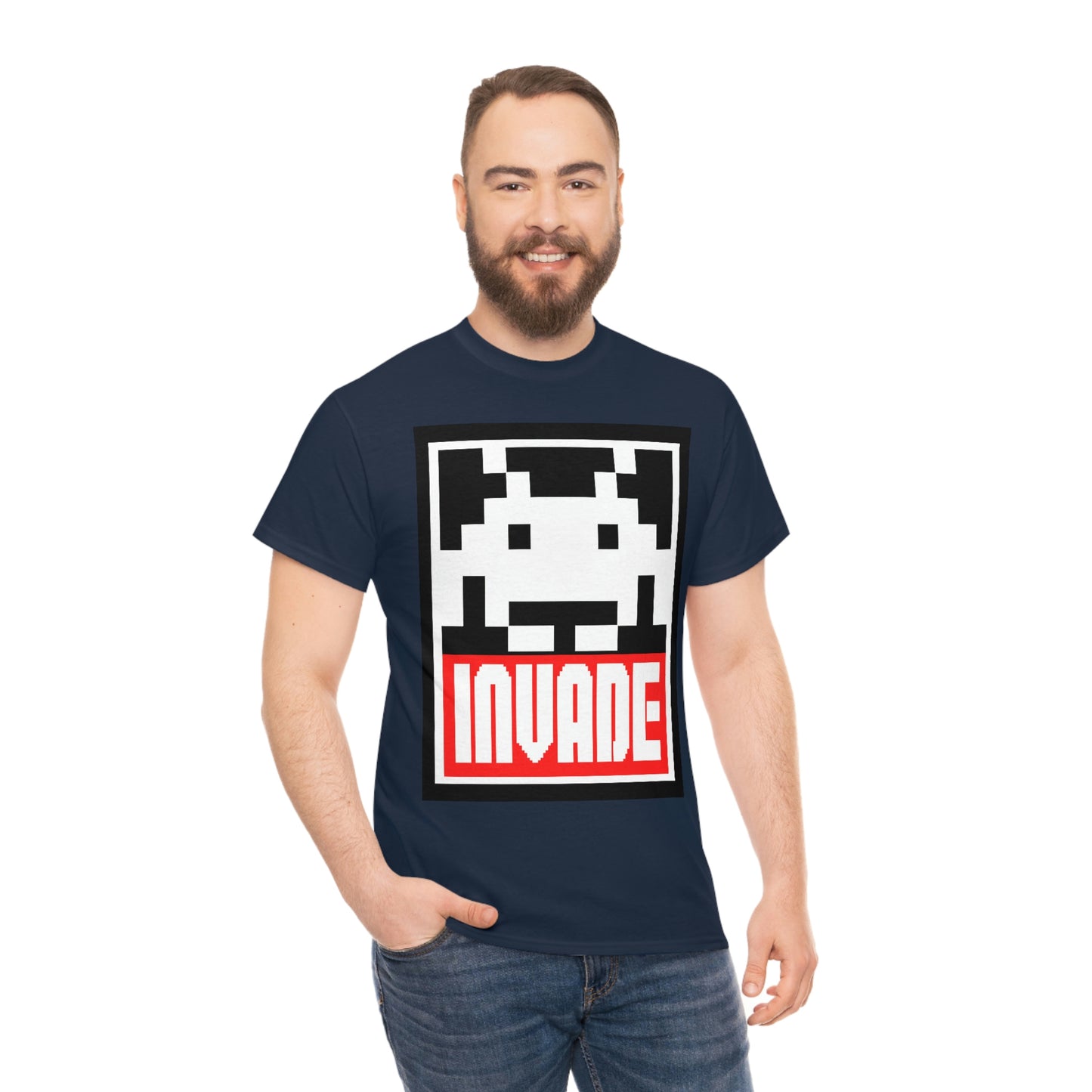 Space Invaders Men's Tee - Obey and Invade