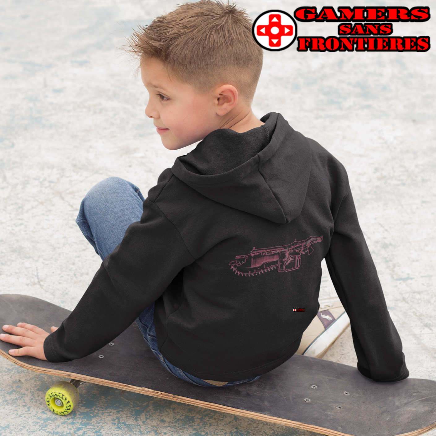 Kids' Hoodie - Neon Lancer