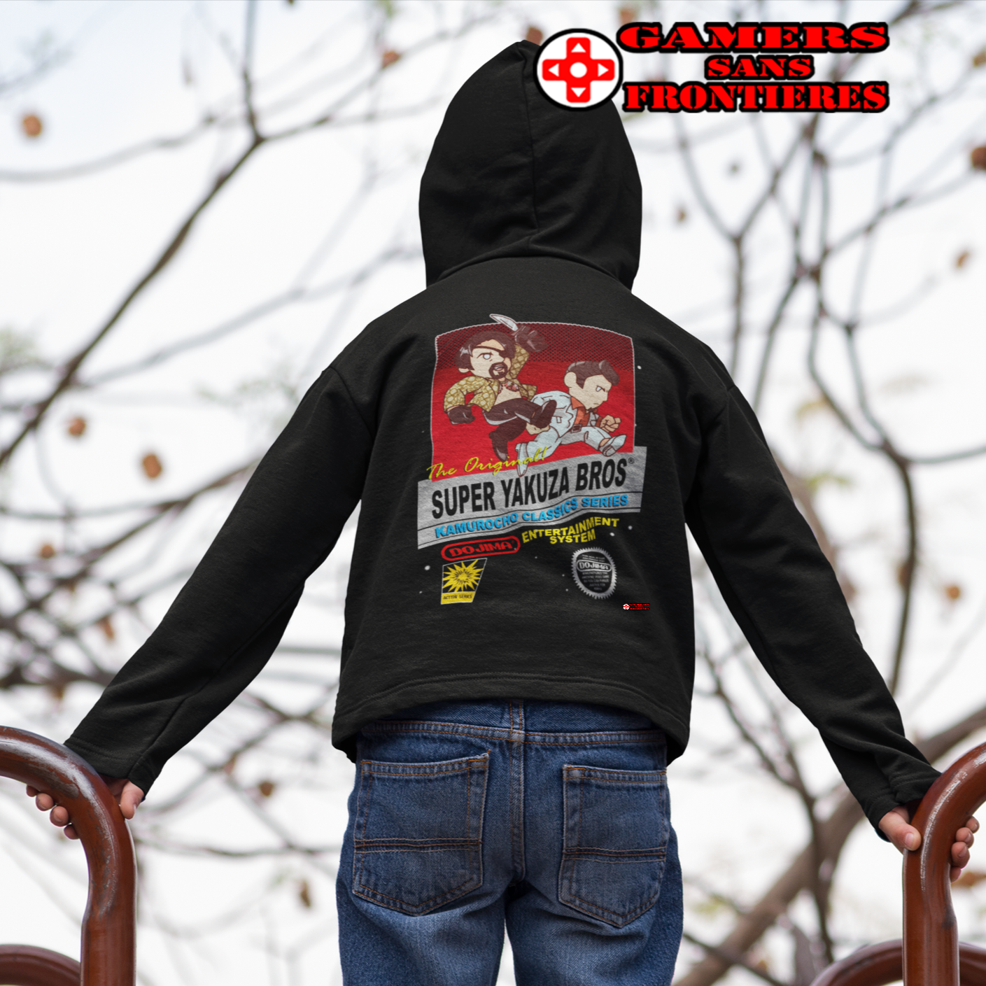 Super Yakuza Bros Kids Hoodie