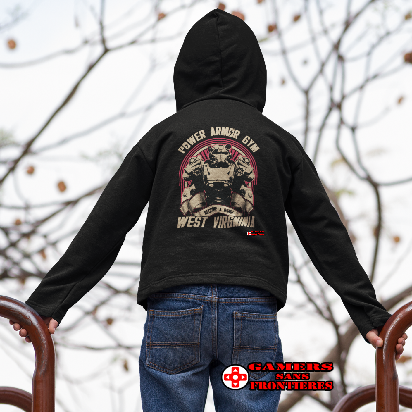 Power Armor Gym Kids Hoodie