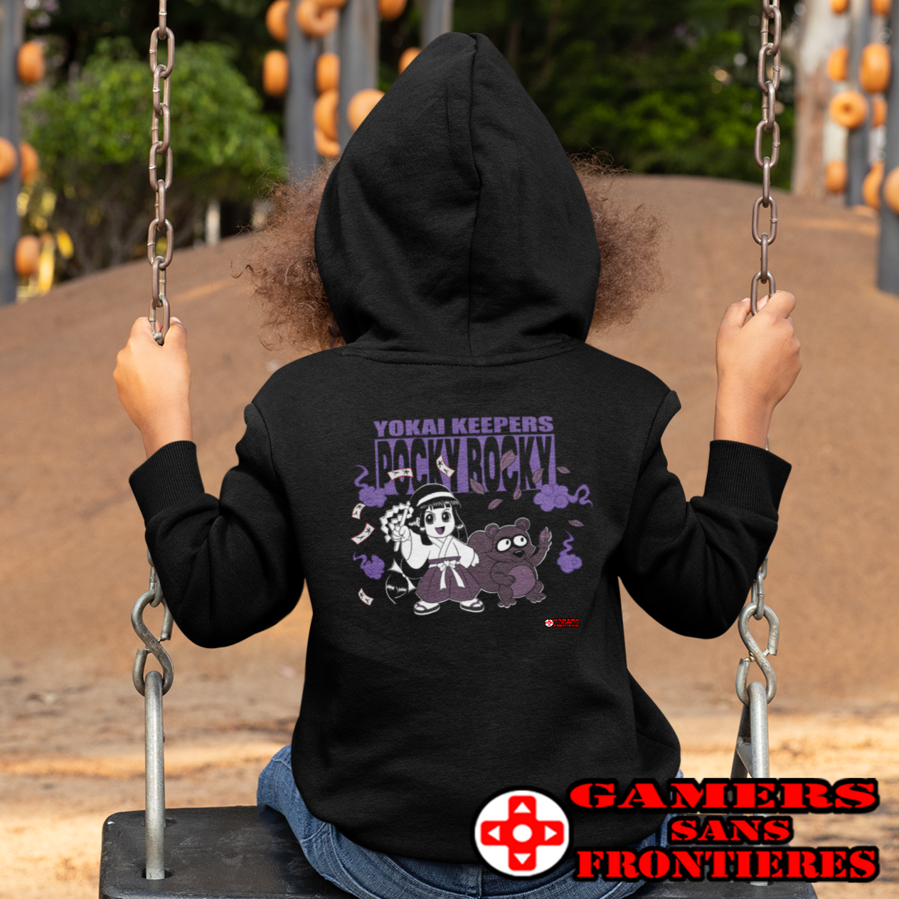 Pocky & Rocky Kids' Hoodie - Yokai Keepers
