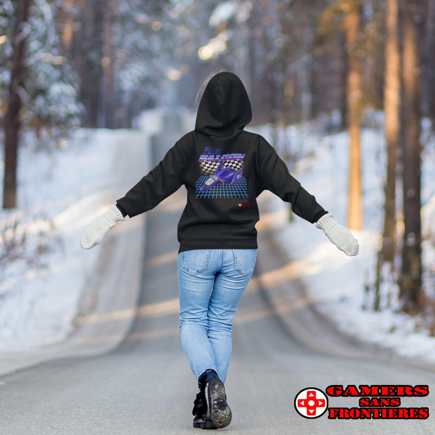 Unisex Hoodie - Blue Falcon