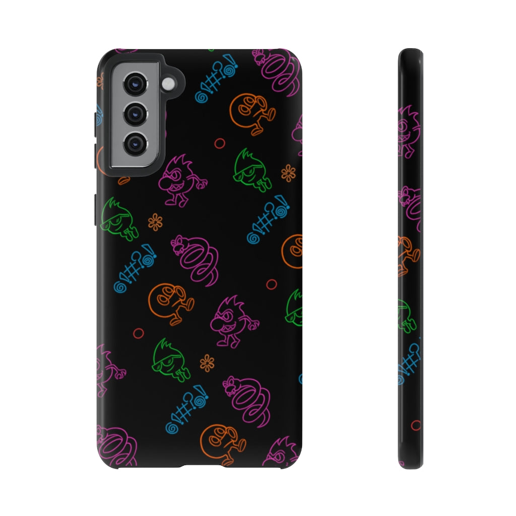 Tough Case - Neon Q-Bert Pattern