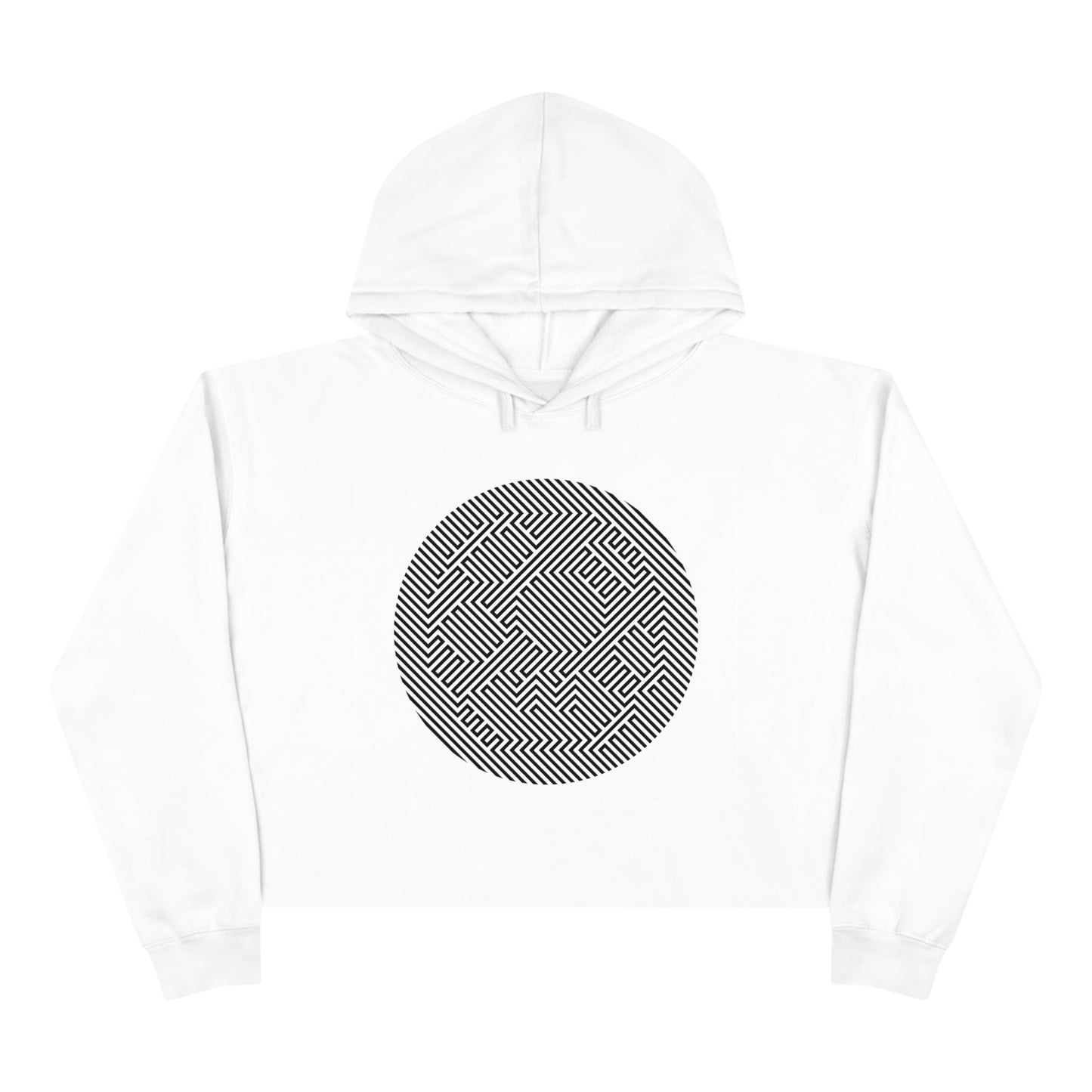 Women's Crop Hoodie - Mushroom Stealth