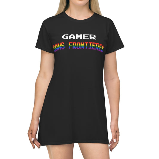 Gamers Sans Frontieres Women's Tee Dress - LGTB+GSF
