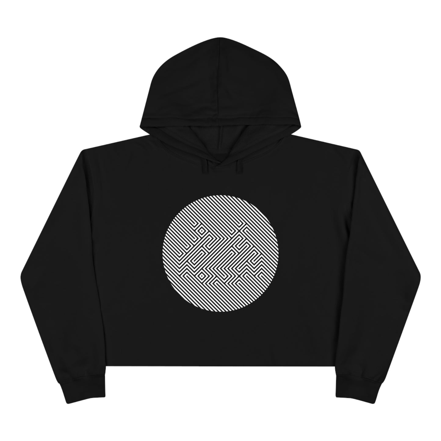 Women's Crop Hoodie - Invader Stealth