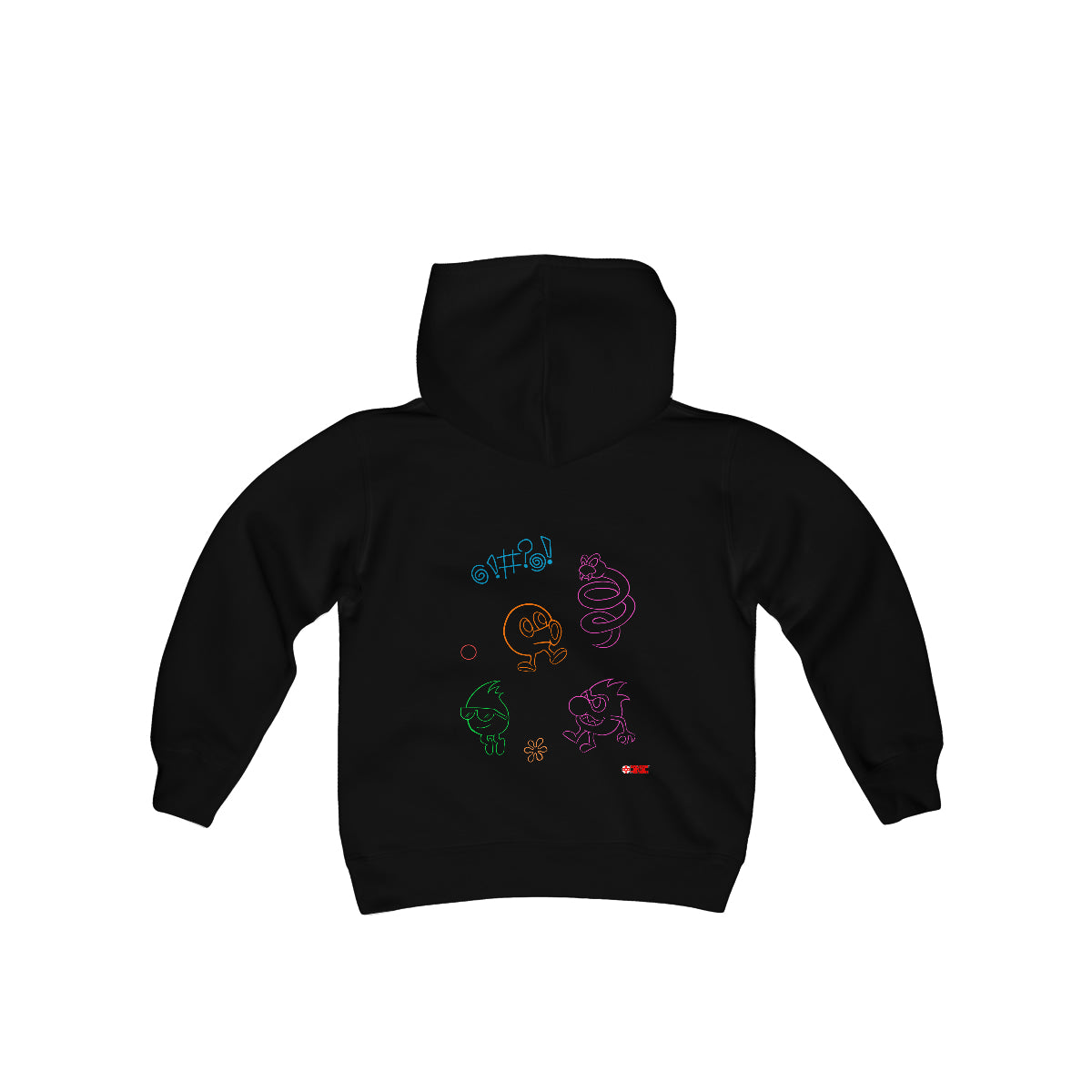 Q-Bert Kids' Hoodie - Neon Q-Bert