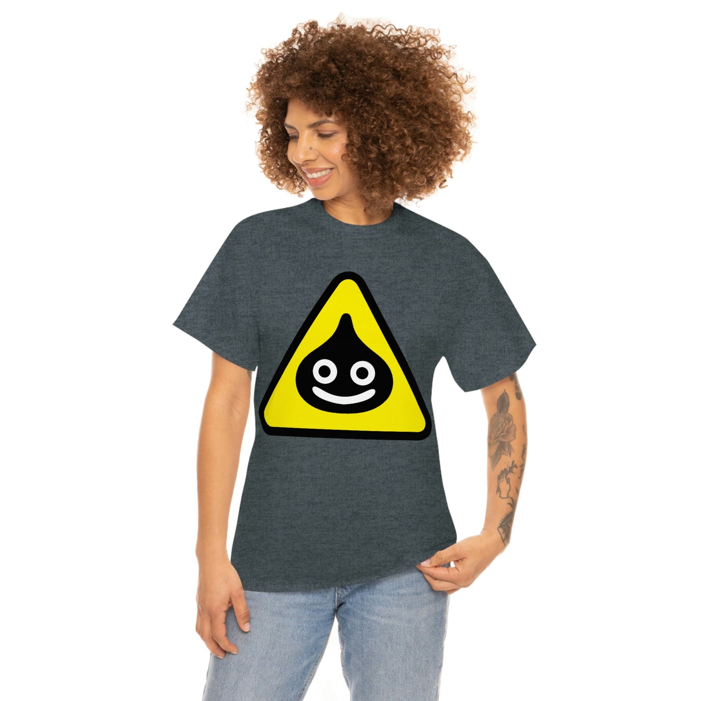 Dragon Quest Men's Tee - Caution Slimery