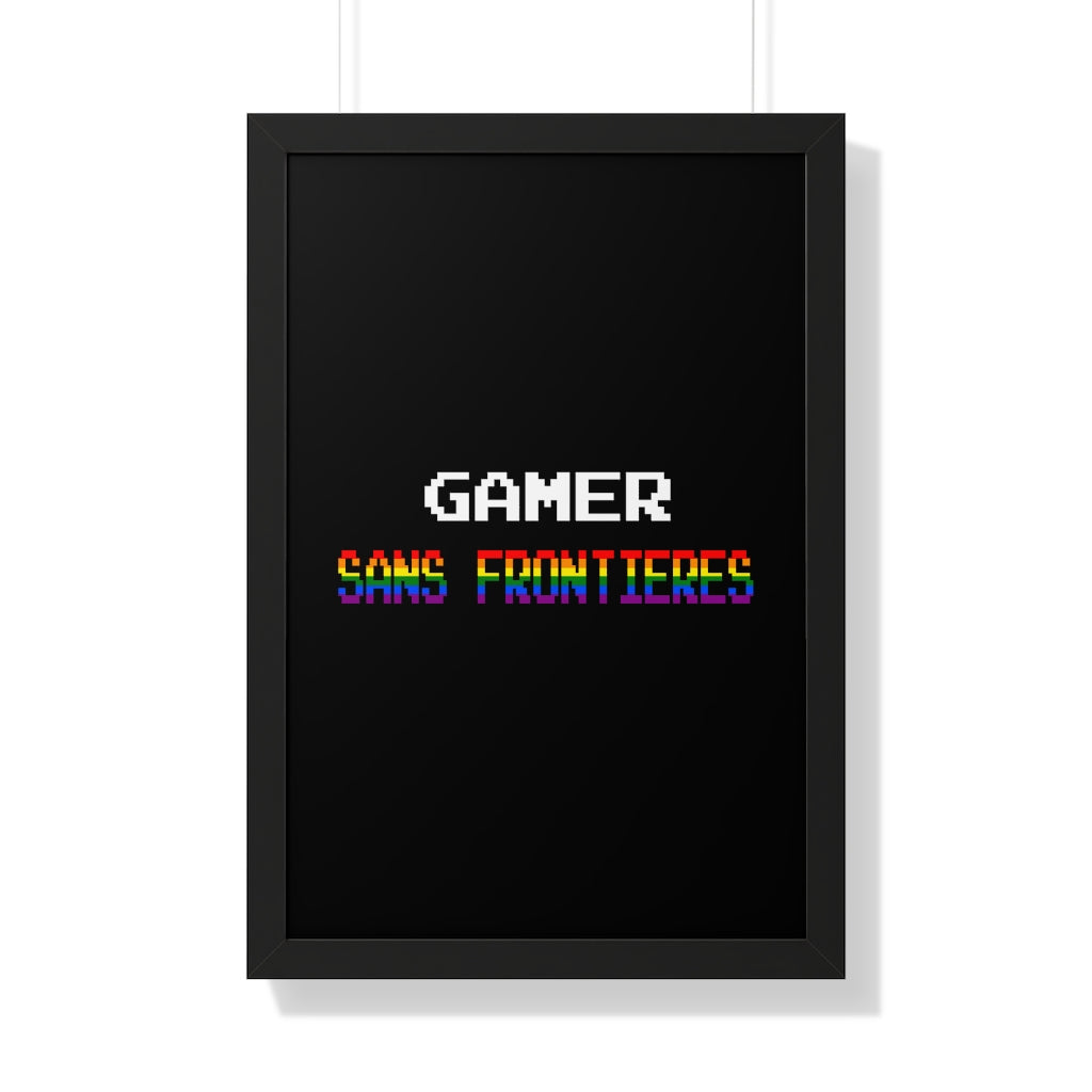 Gamers Sans Frontieres Framed Poster - LGTB+GSF