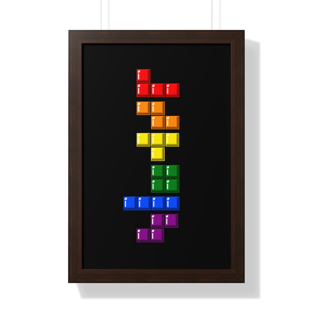 Framed Poster - Blocks' Diversity