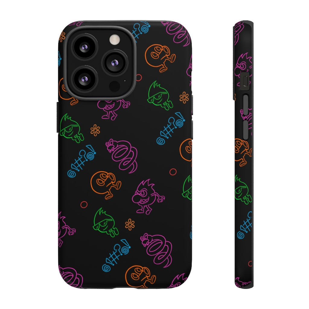 Tough Case - Neon Q-Bert Pattern