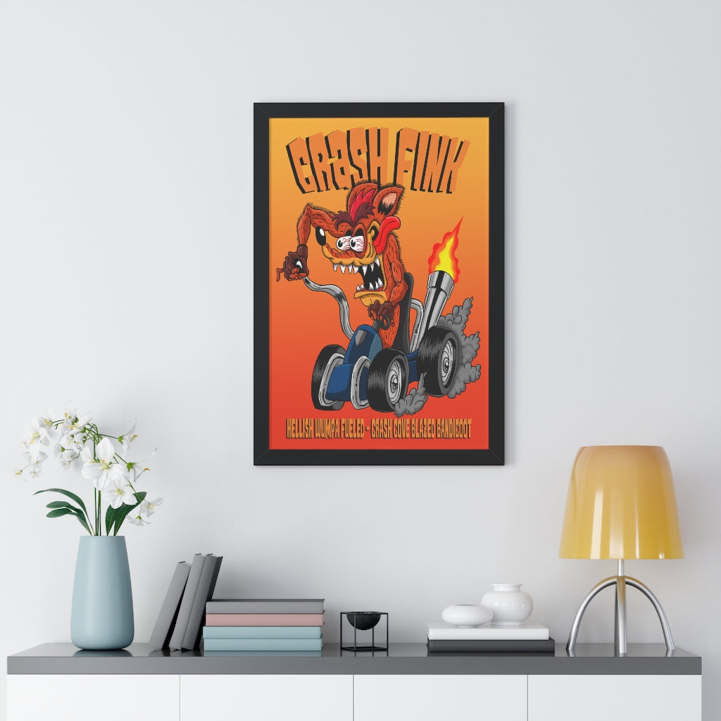 Framed Poster - Crash Fink