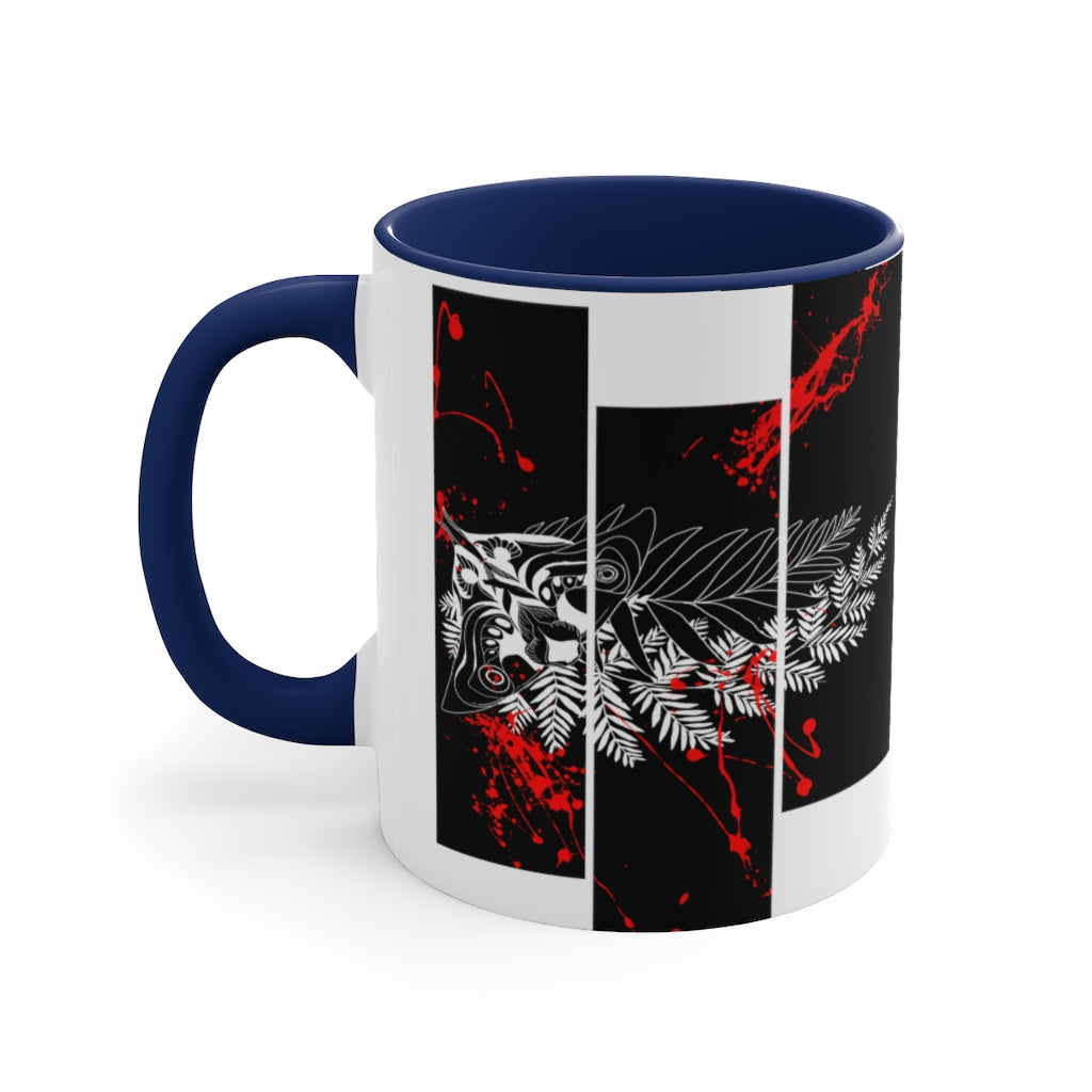 Mug 11oz - Moth Tattoo Black