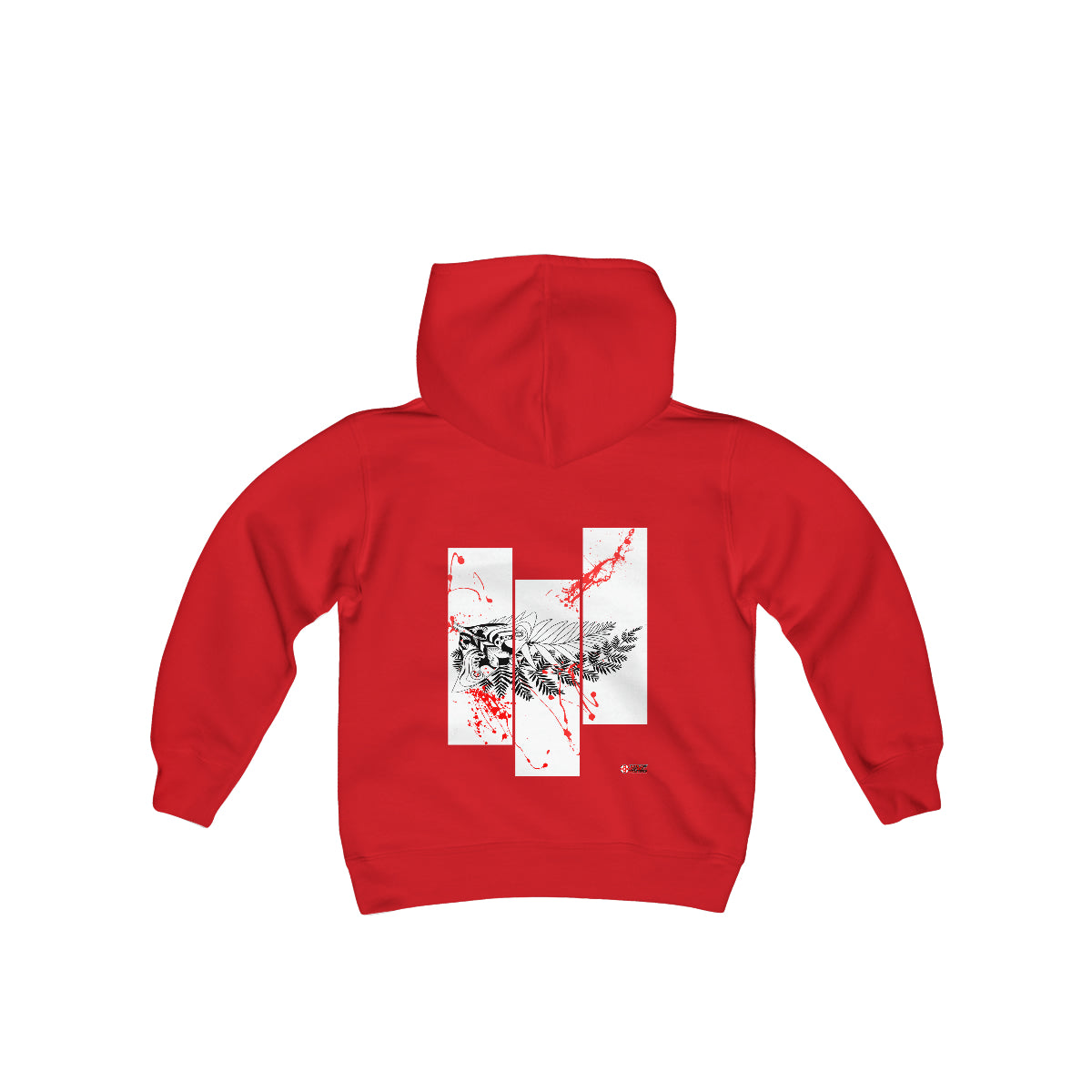 Moth Tattoo Black Kids Hoodie