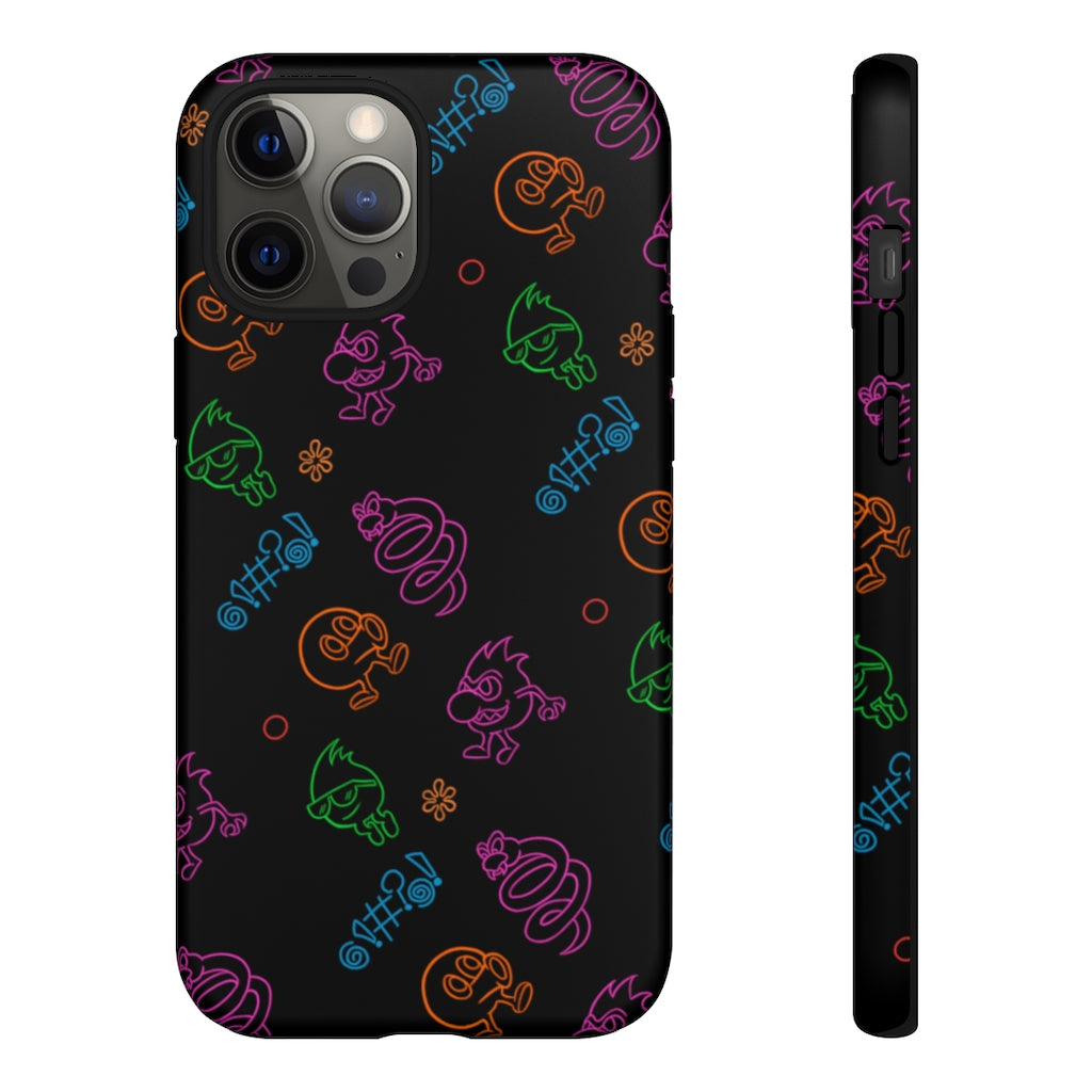 Tough Case - Neon Q-Bert Pattern