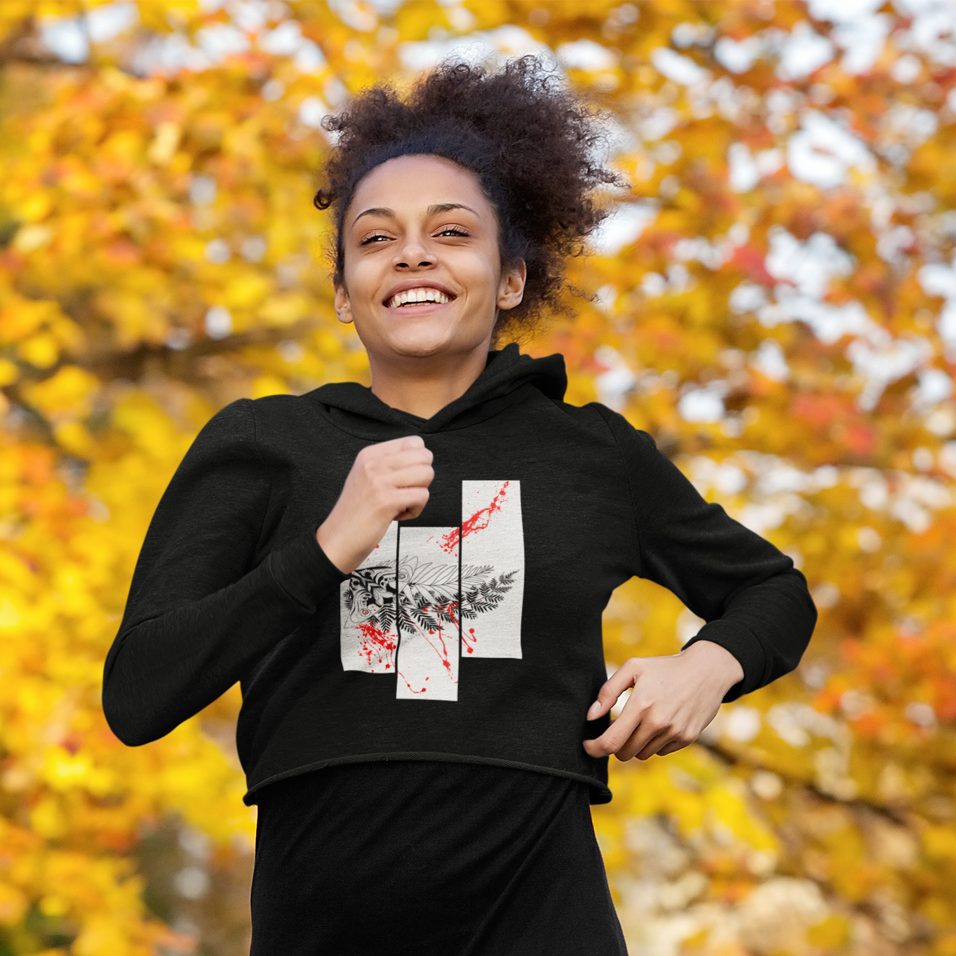 Black TLU | The Last of Us Cropped Hoodie Gaming Fashion