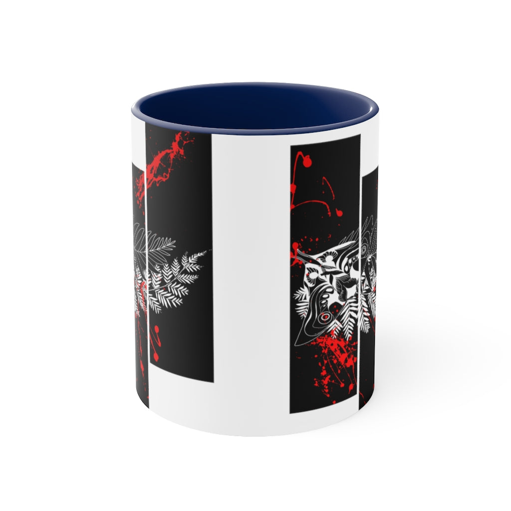 Mug 11oz - Moth Tattoo Black