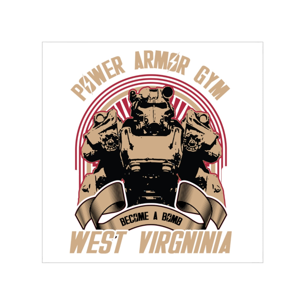 Transparent Outdoor Sticker - Power Armor