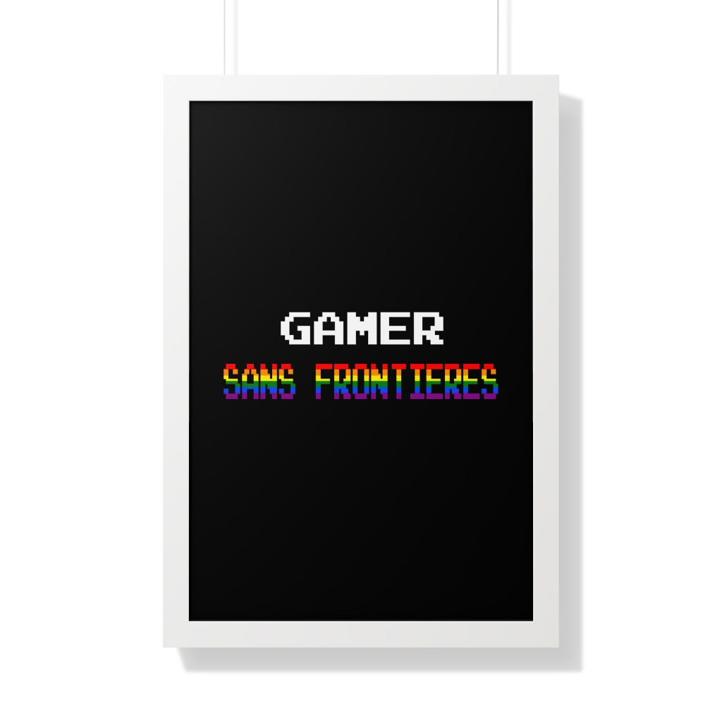 Gamers Sans Frontieres Framed Poster - LGTB+GSF