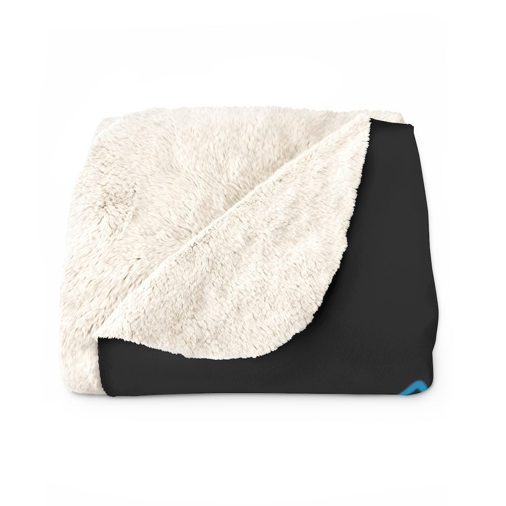 Sherpa Blanket - Neon Q-Bert