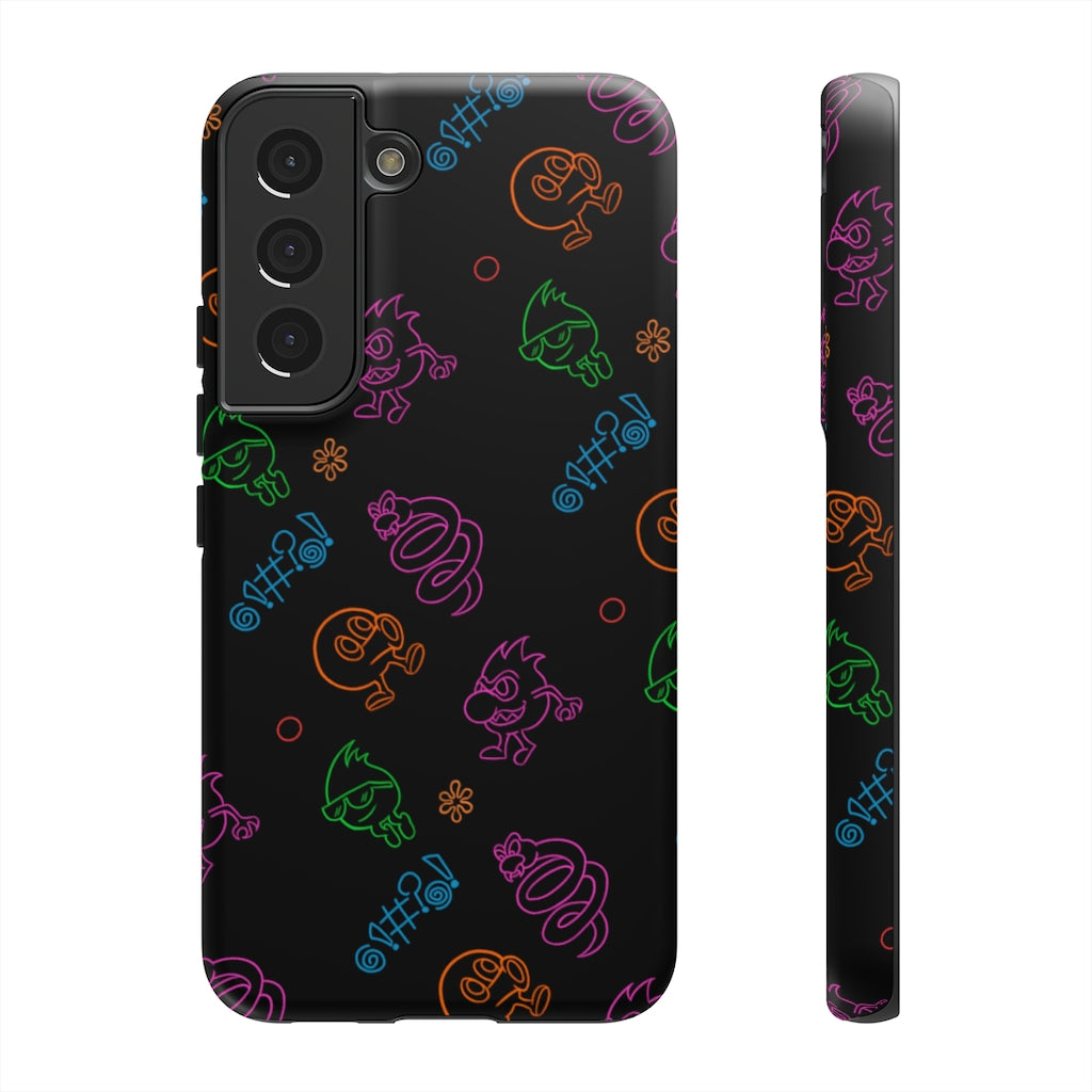 Tough Case - Neon Q-Bert Pattern