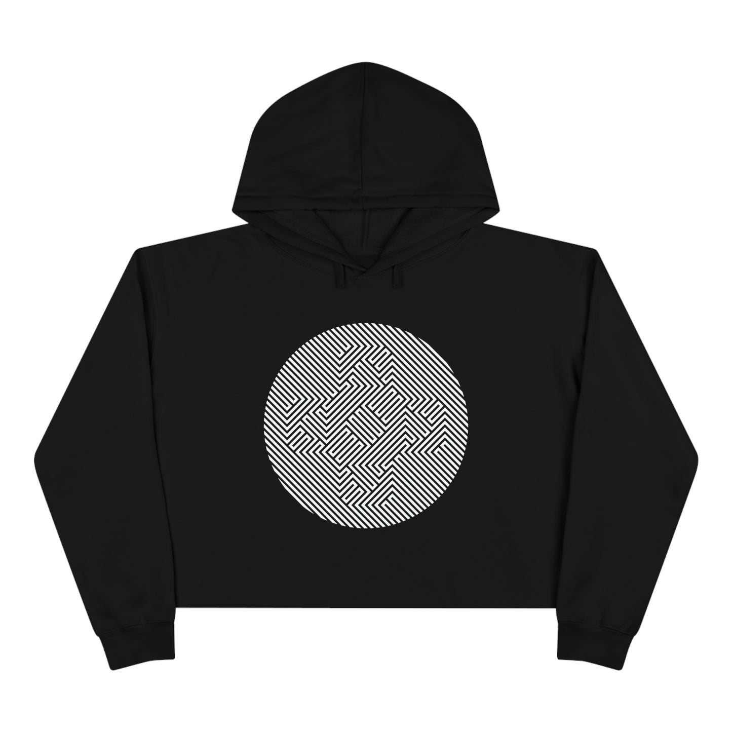 Gamers Sans Frontieres Women's Crop Hoodie - GSF Stealth