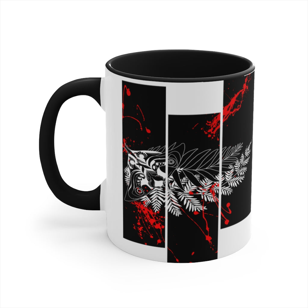 Mug 11oz - Moth Tattoo Black