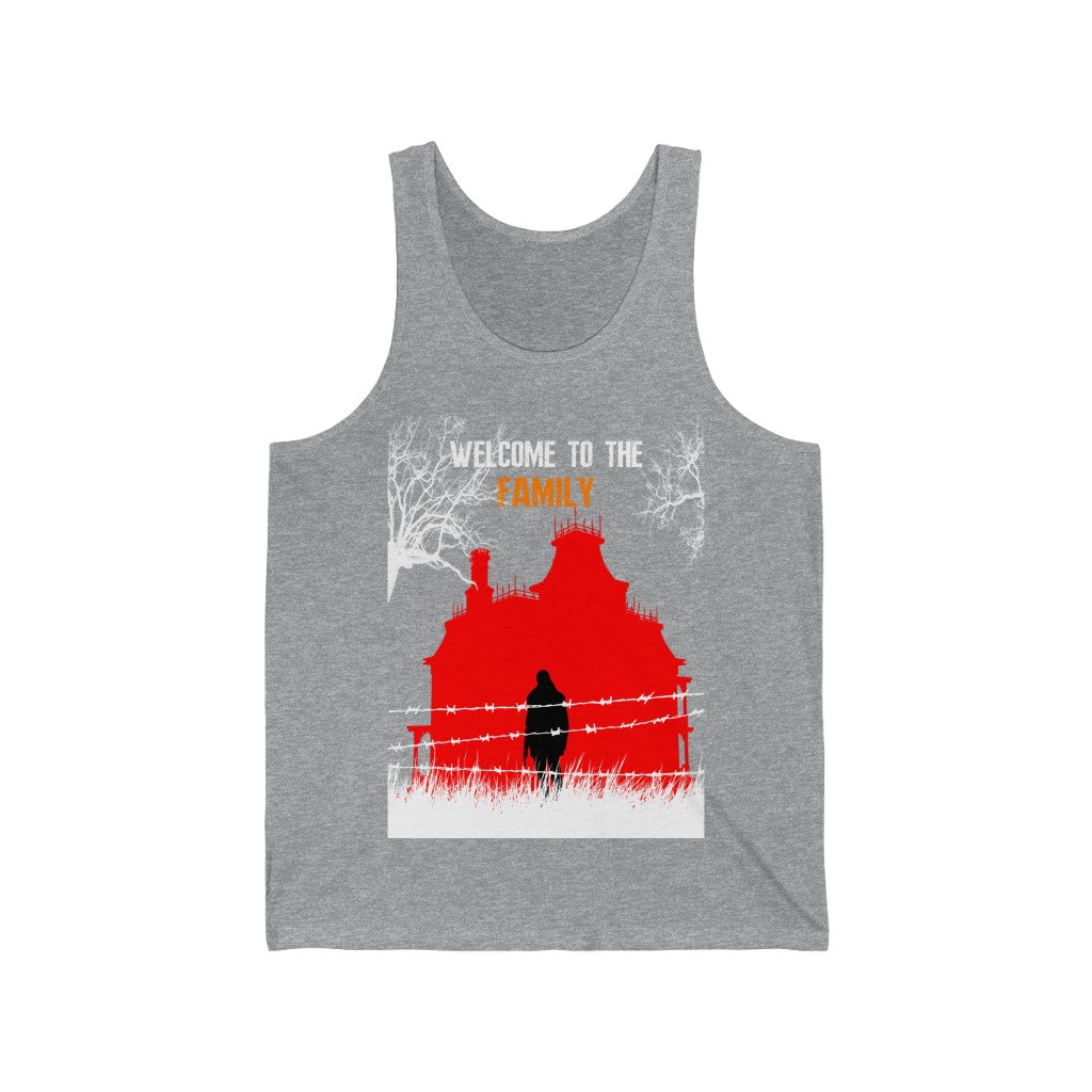 Grey Resident Evil Biohazard Tank T Shirt Gaming Fashion