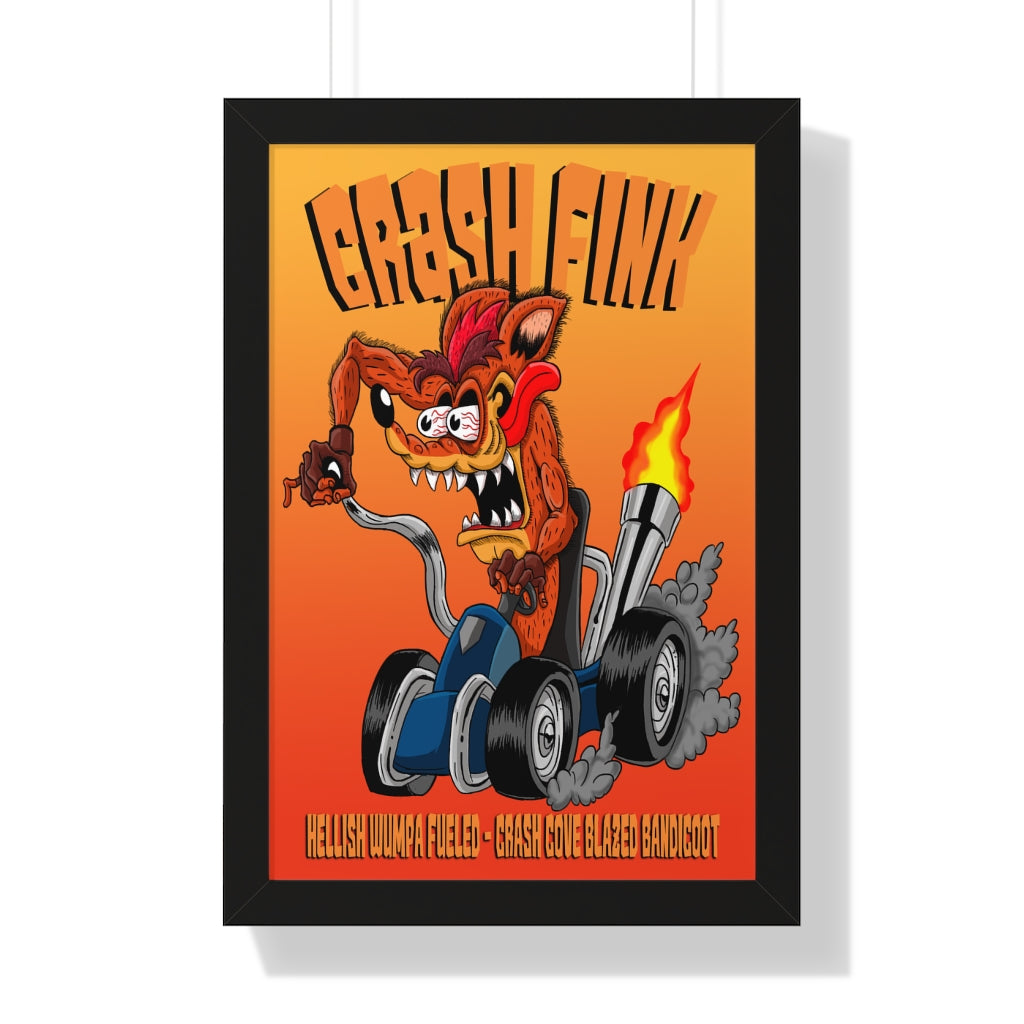 Framed Poster - Crash Fink