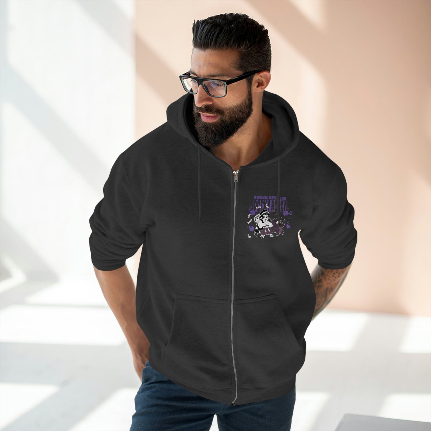 Pocky & Rocky Zip Hoodie - Yokai Keepers