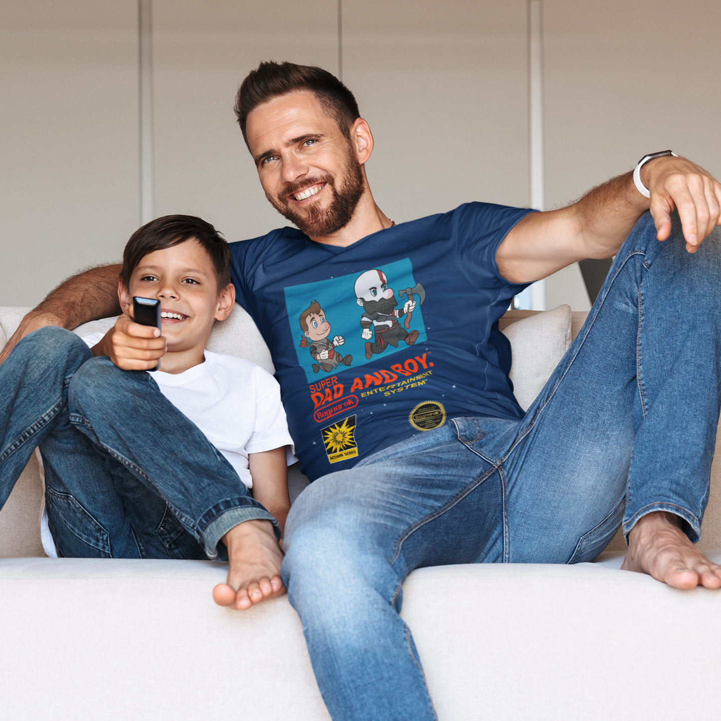God of War Men's Tee - Super Dad and Boy