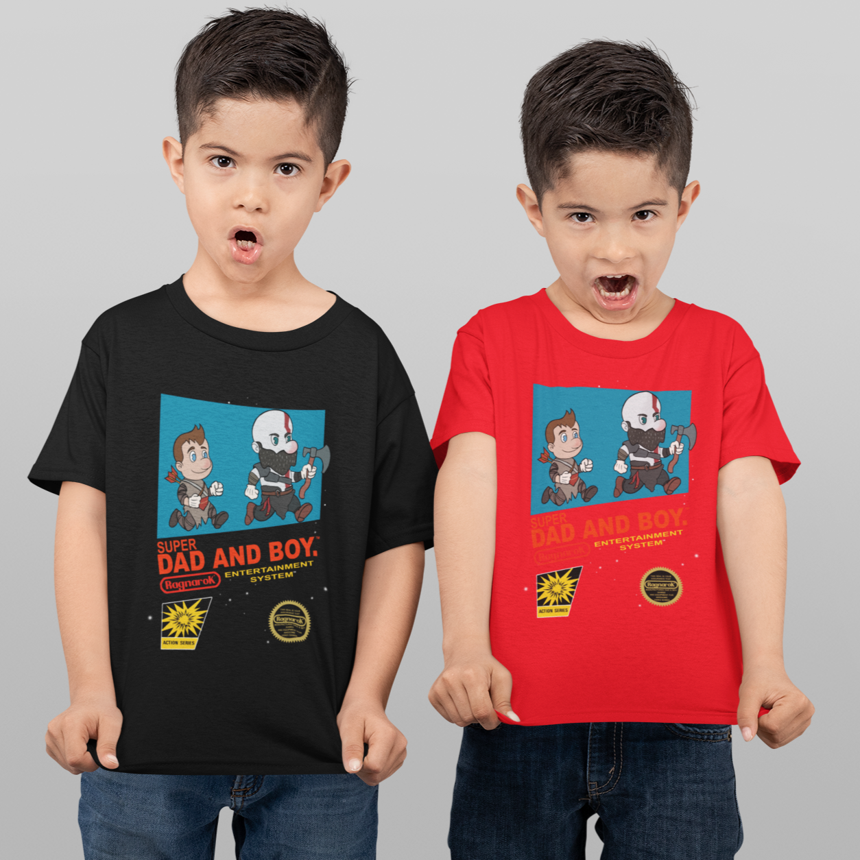 Kids' Tee - Super Dad & Boy