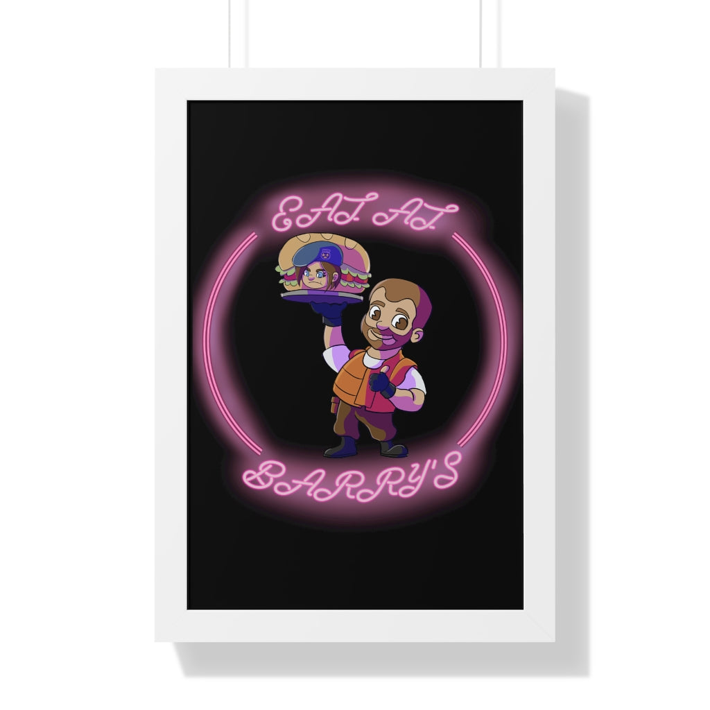Framed Poster - Eat at Barry's