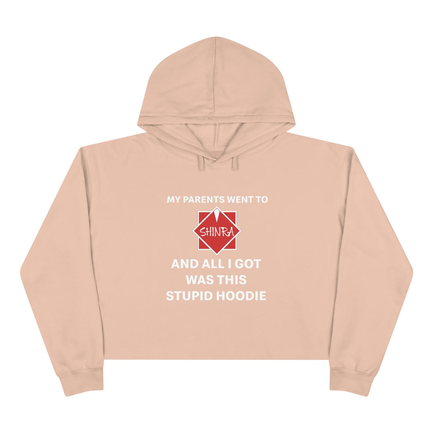 Women's Crop Hoodie - S#!tty Shinra Souvenir