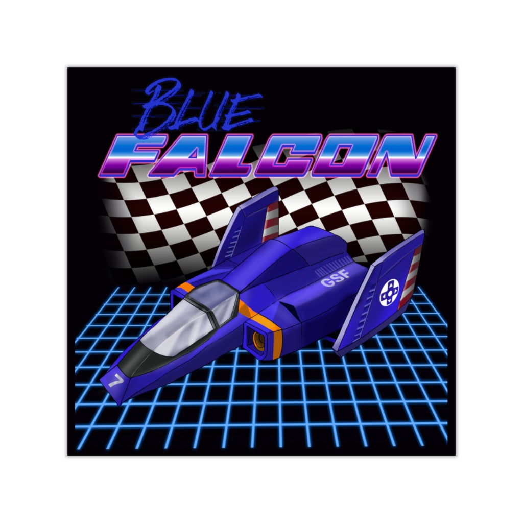 Vinyl Sticker - Blue Falcon