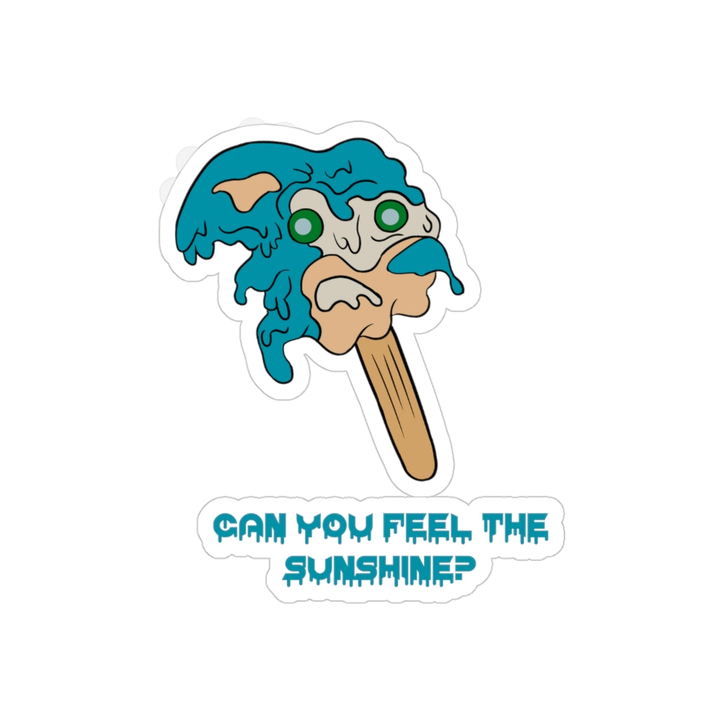 Transparent Outdoor Stickers - Melting Sonic